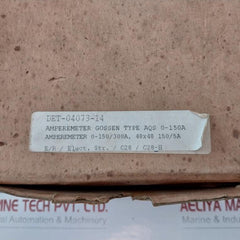 Gossen Aqs 150/5a Ampere Meter 0-150a