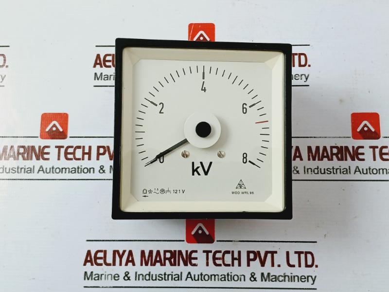 Gossen Eq96/Q Analog Panel Voltmeter 0-8Kv 47-0920