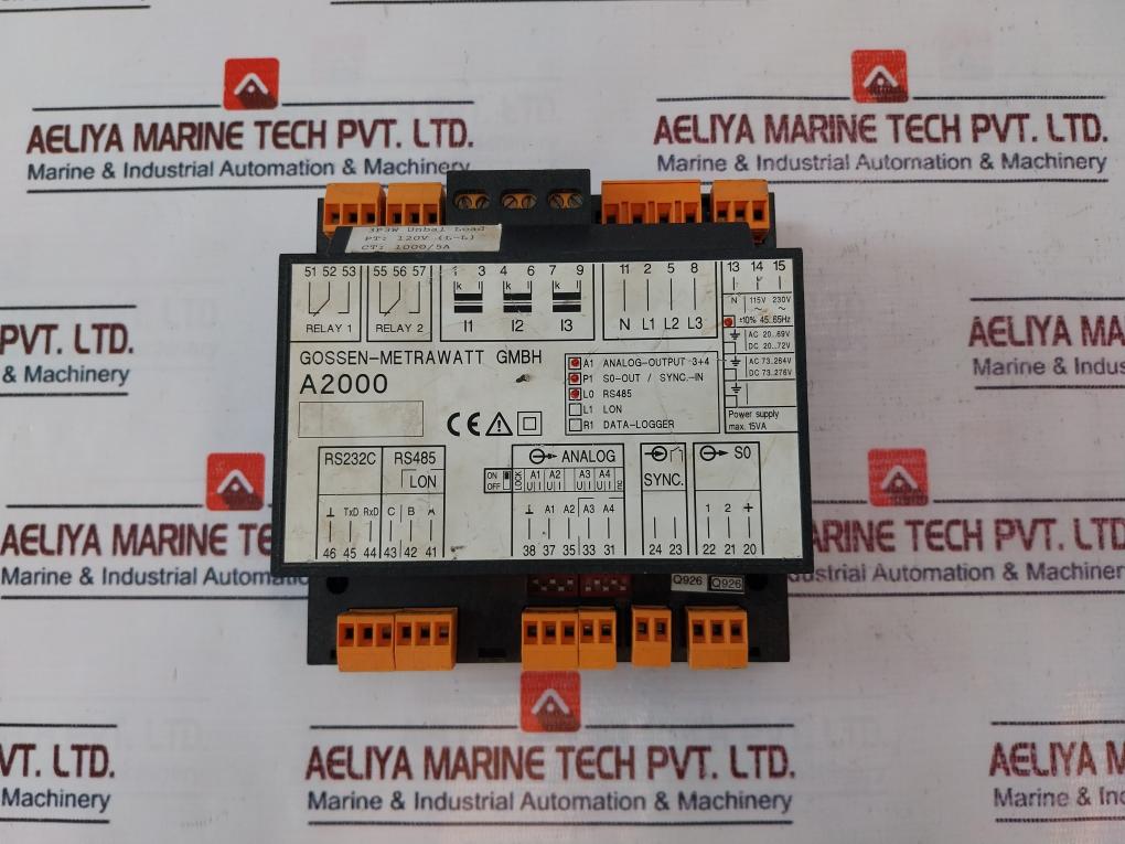 Gossen Metrawatt A2000 Multifunctional Power Meter 115V~ 230V~