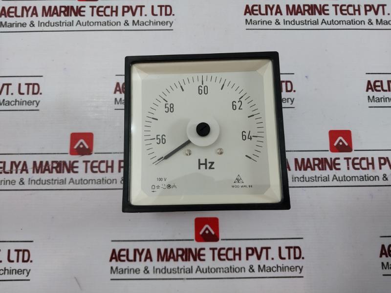 Gossen Metrawatt Frequency Meter Wrl96 55-65 Hz 100V