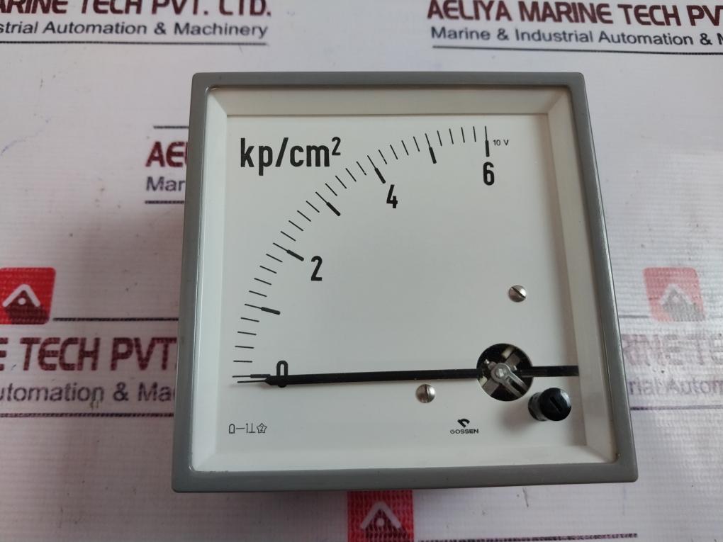 Gossen 0-6 Kp/Cm2 Pressure Instrument 10V/0-10V Det-04073-5