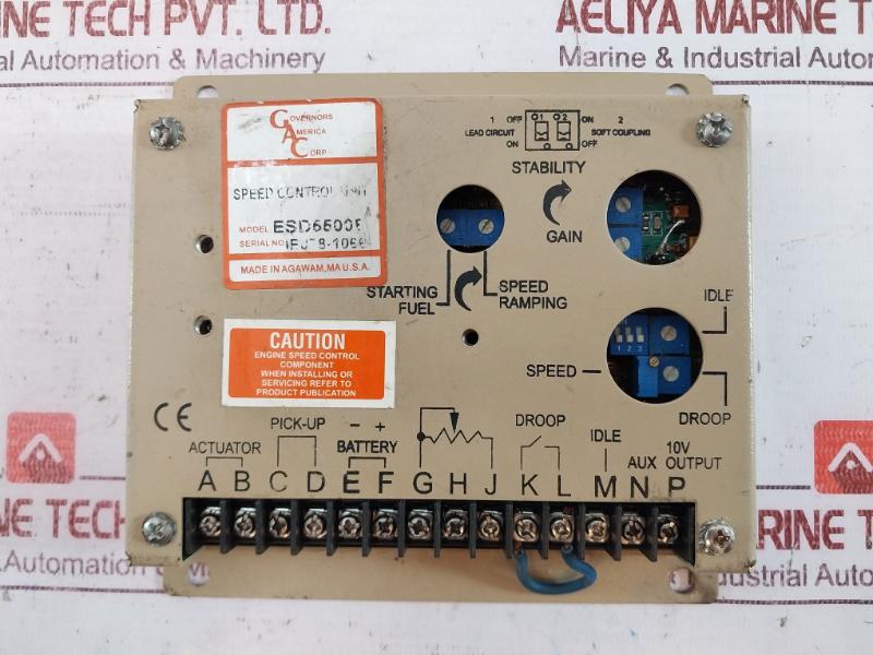 Governors America Esd5500E Speed Control Unit