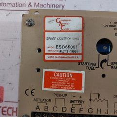 Governors America Esd5500E Speed Control Unit