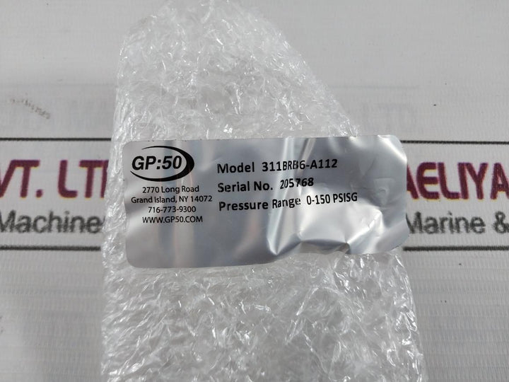 Gp:50 311Brb6-a112 Pressure Transducer 0-150Psi 3.96Ma M85049 As138-14B