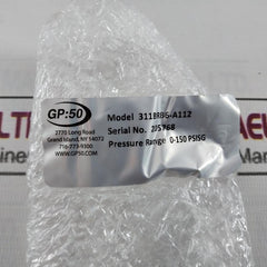 Gp:50 311Brb6-a112 Pressure Transducer 0-150Psi 3.96Ma M85049 As138-14B