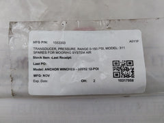 Gp:50 311Brb6-a112 Pressure Transducer 0-150Psi 3.96Ma M85049 As138-14B