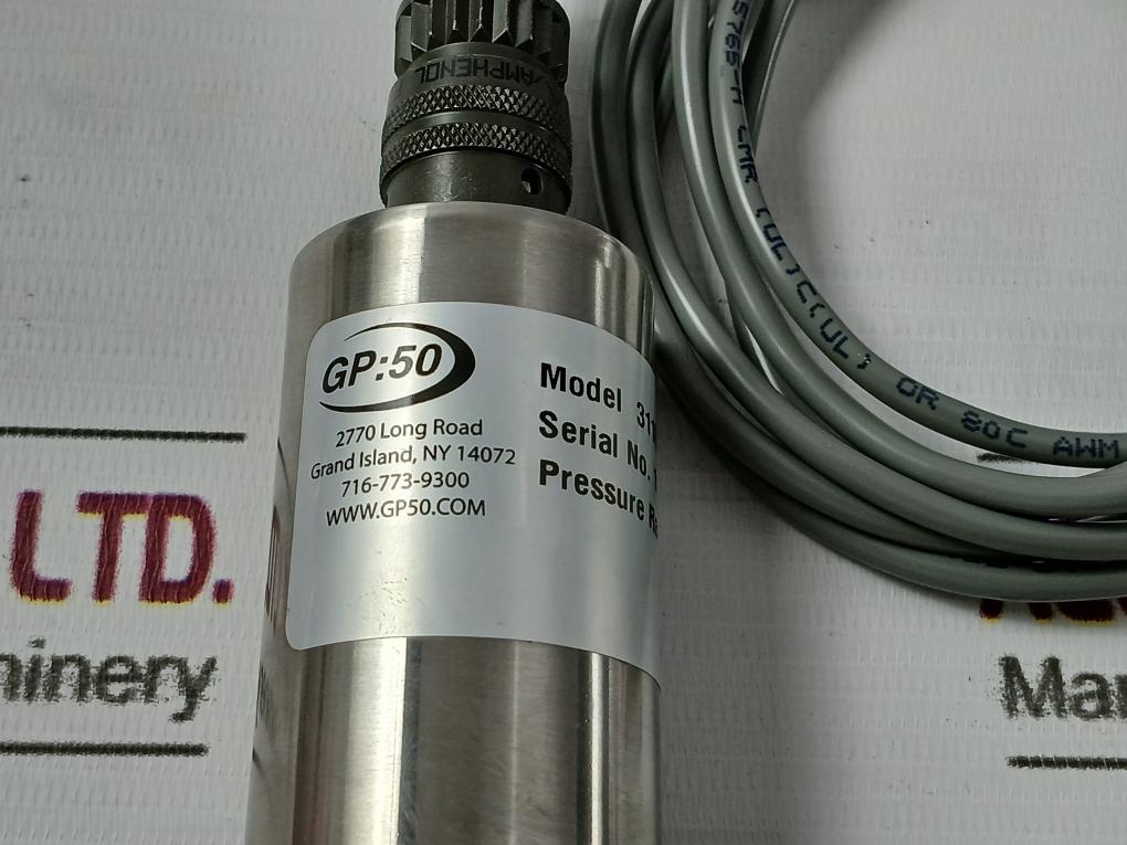 Gp:50 311Brb6Cagzhllt Pressure Sensor With Connector Pt06E-10-6S(Sr) 0-150 Psisg