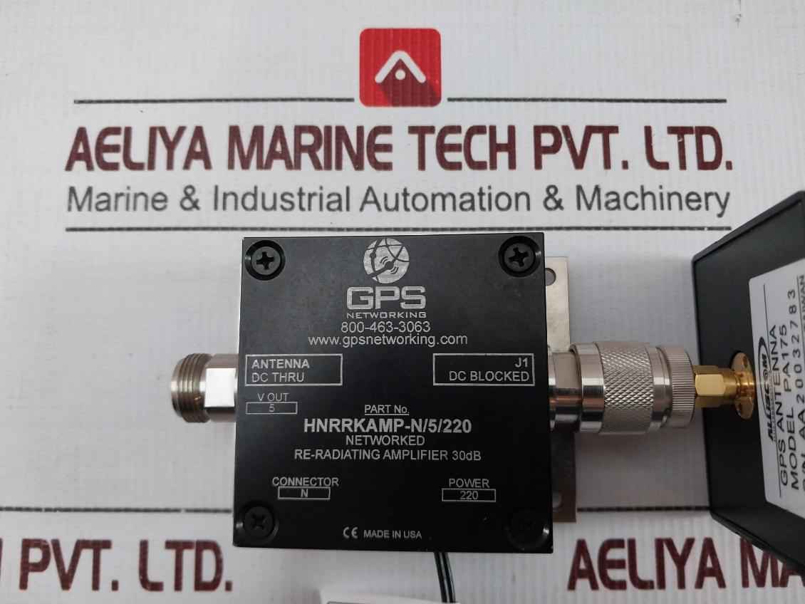 Gps Networking Hnrrkamp-n/5/220 Reradiating Amplifier 1.5 Meter 5v Pa175