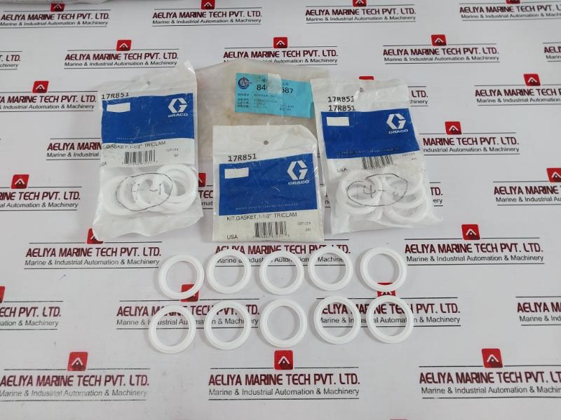 Graco 17R851 Pipe Gasket 1-1/2” Triclam Pump Repair Kit