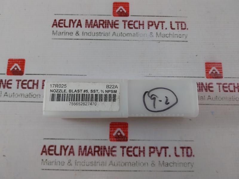 Graco 17r025 Nozzle For 1/2 In Blast Hose Sst, 3/4 Npsm