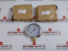 Grainger 0-100 Psi Oil Filled Pressure Gauge 0-7 Bar 100Mm