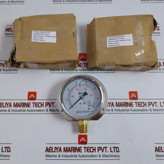 Grainger 0-100 Psi Oil Filled Pressure Gauge 0-7 Bar 100Mm