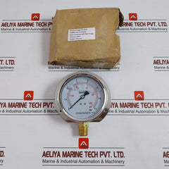 Grainger 0-100 Psi Oil Filled Pressure Gauge 0-7 Bar 100Mm