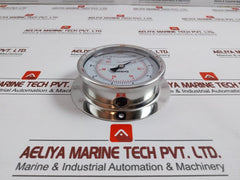 Grainger 0-100 Psi Oil Filled Pressure Gauge 0-7 Bar 100Mm