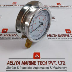 Grainger 0-100 Psi Oil Filled Pressure Gauge 0-7 Bar 100Mm