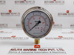 Grainger 0-100 Psi Oil Filled Pressure Gauge 0-7 Bar 100Mm