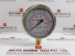 Grainger 0-350 Psi Pressure Gauge 1/2Bspt 100Mm 0-25 Bar/Psi