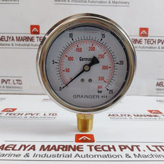 Grainger 0-350 Psi Pressure Gauge 1/2Bspt 100Mm 0-25 Bar/Psi