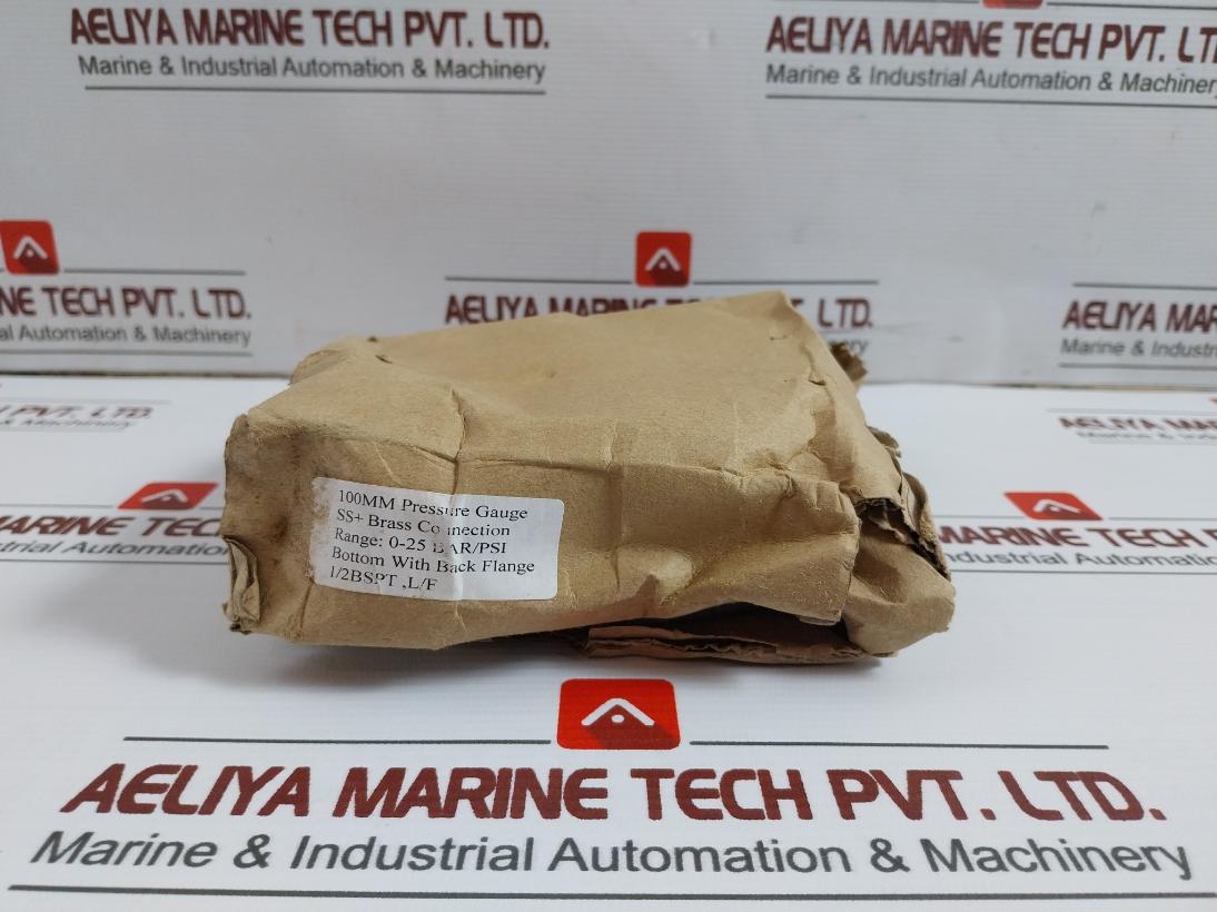 Grainger 0-350 Psi Pressure Gauge 1/2Bspt 100Mm 0-25 Bar/Psi