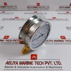 Grainger 0-350 Psi Pressure Gauge 1/2Bspt 100Mm 0-25 Bar/Psi