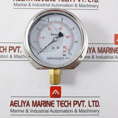 Grainger 0-7 Bar Pressure Gauge 0-100 Psi