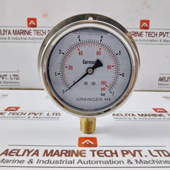 Grainger 0-7 Bar Pressure Gauge 0-100 Psi
