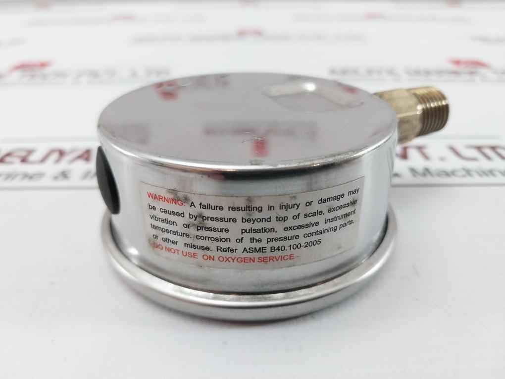 Grainger En 837-1 Pressure Gauge 0-10 Bar / 0-140 Psi