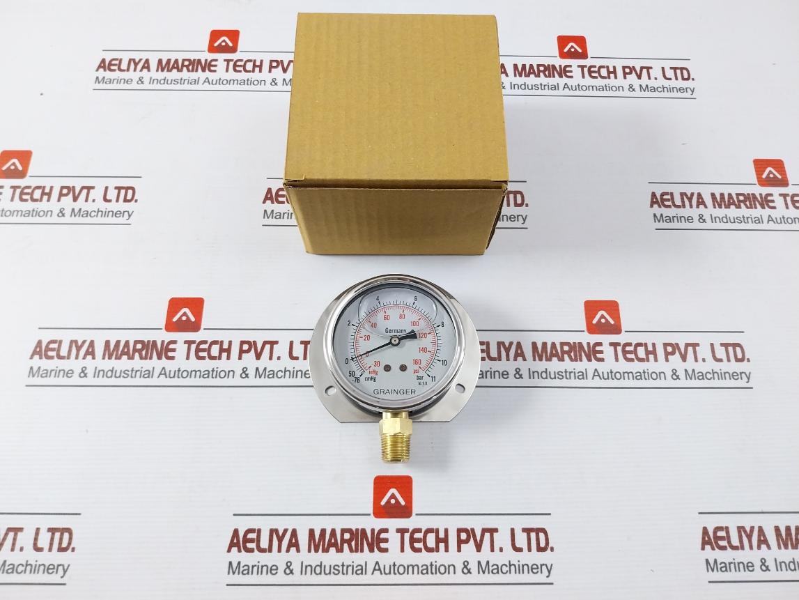 Grainger Inhg 30-160 Psi Pressure Gauge