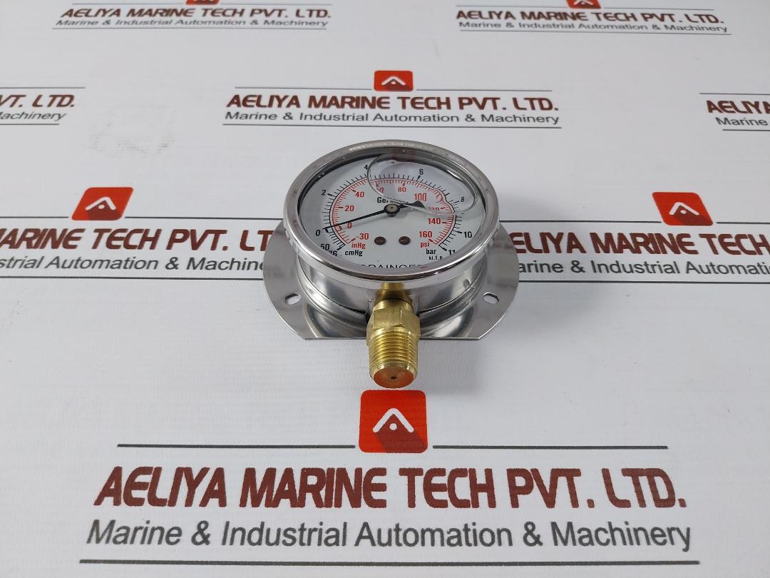 Grainger Inhg 30-160 Psi Pressure Gauge