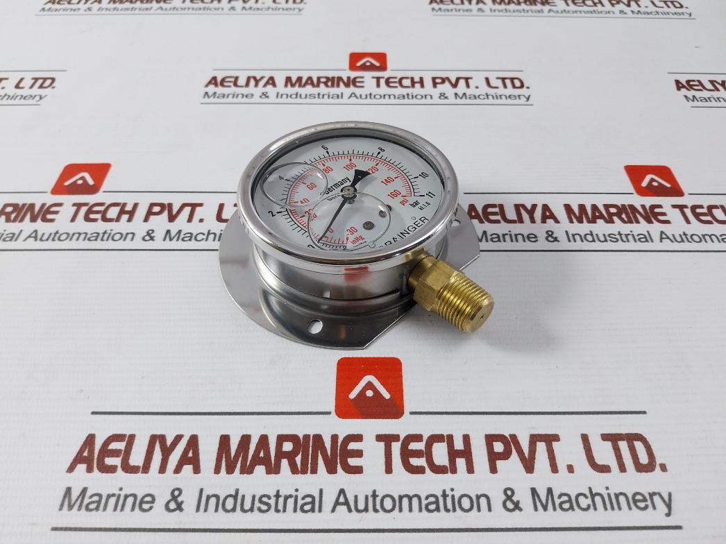 Grainger Inhg 30-160 Psi Pressure Gauge