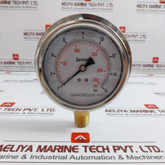 Grainger Kl.1.6 Pressure Gauge 0-230 Psi/0-16 Bar