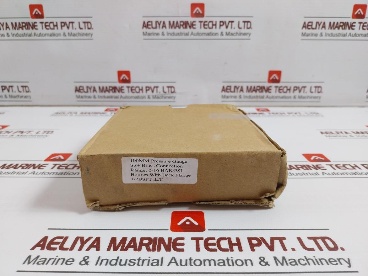 Grainger Kl.1.6 Pressure Gauge 0-230 Psi/0-16 Bar