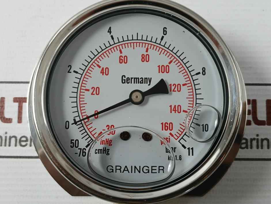 Grainger Pressure Gauge -30 Inhg-0-160 Psi