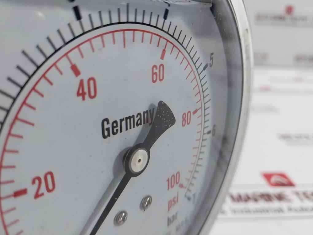 Grainger Pressure Gauge 0-100 Psi/0-7 Bar