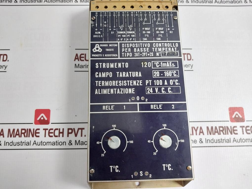 Grandi Motori 2At-2Pt+2S Low Temperature Control Device 24 Vdc Pt100 Sensor