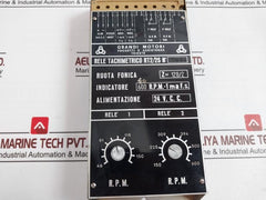 Grandi Motori Rt2/2S Tachometer Relay 24V.C.C. 600R.P.M.-1 Ma F.S. 46-150 Rpm