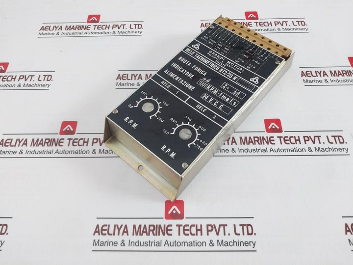 Grandi Motori Rt2/2S Tachometric Relay – Dual Rpm Control 24 Vdc