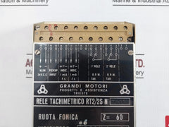 Grandi Motori Rt2/2S Tachometric Relay – Dual Rpm Control 24 Vdc