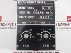 Grandi Motori Rt2/2S Tachometric Relay – Dual Rpm Control 24 Vdc