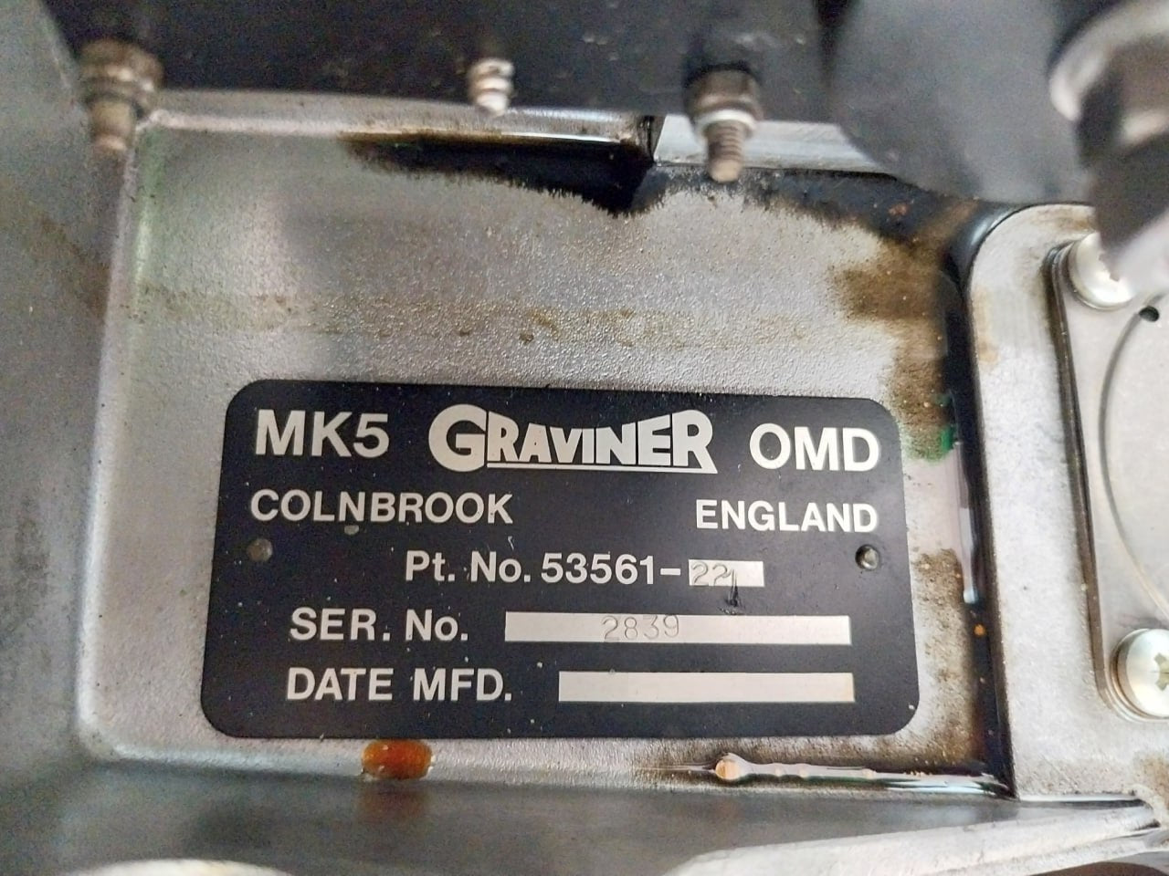 Graviner Mk5 Oil Mist Detector 0-100 53561-221