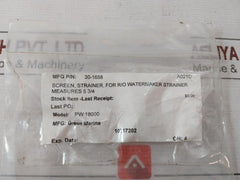 Green Marine 30-1658 Screen Strainer For R/O Watermaker Pw 18000
