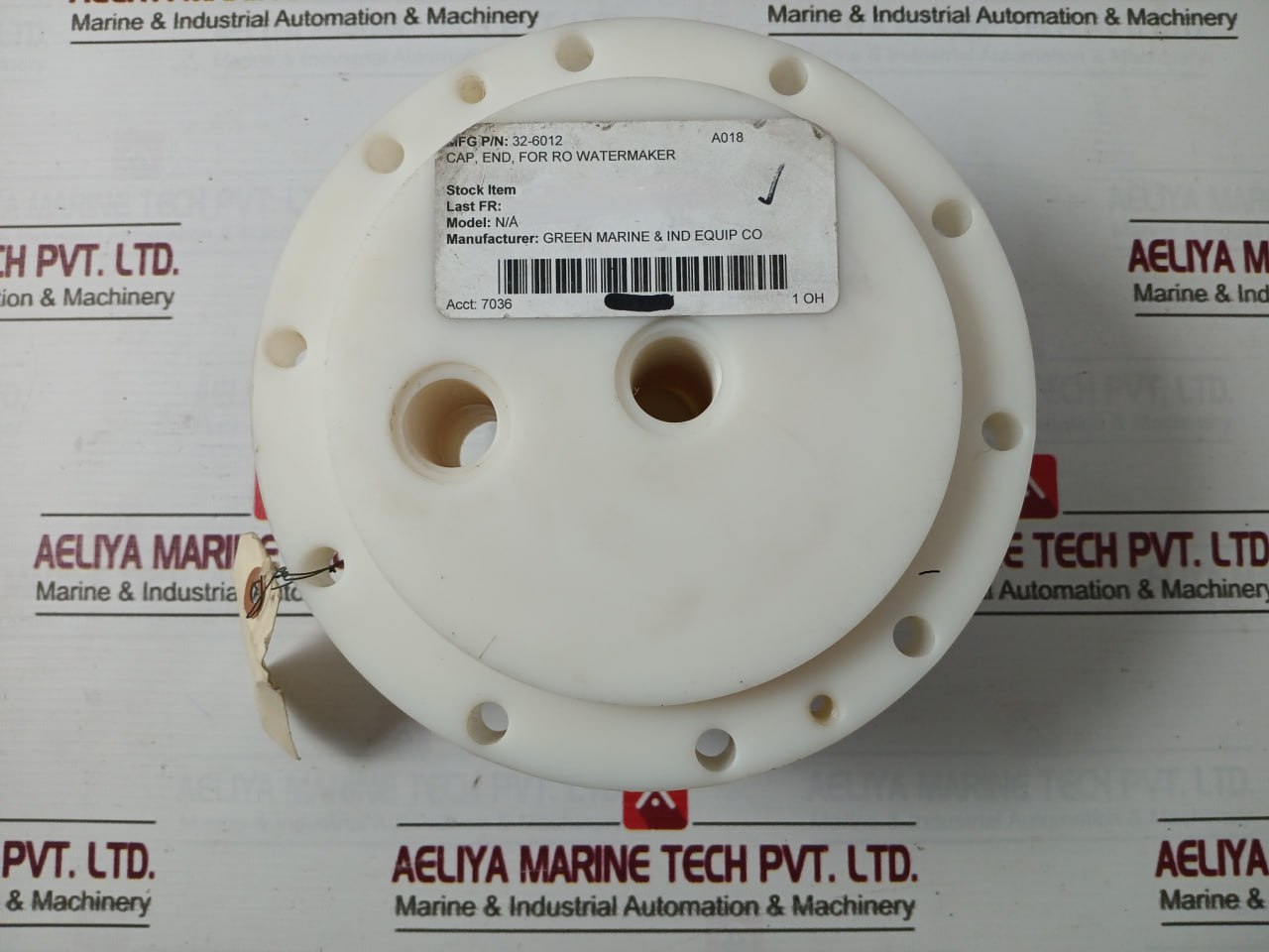 Green Marine 32-6012 End Cap With O-ring For Watermaker 173-005661A