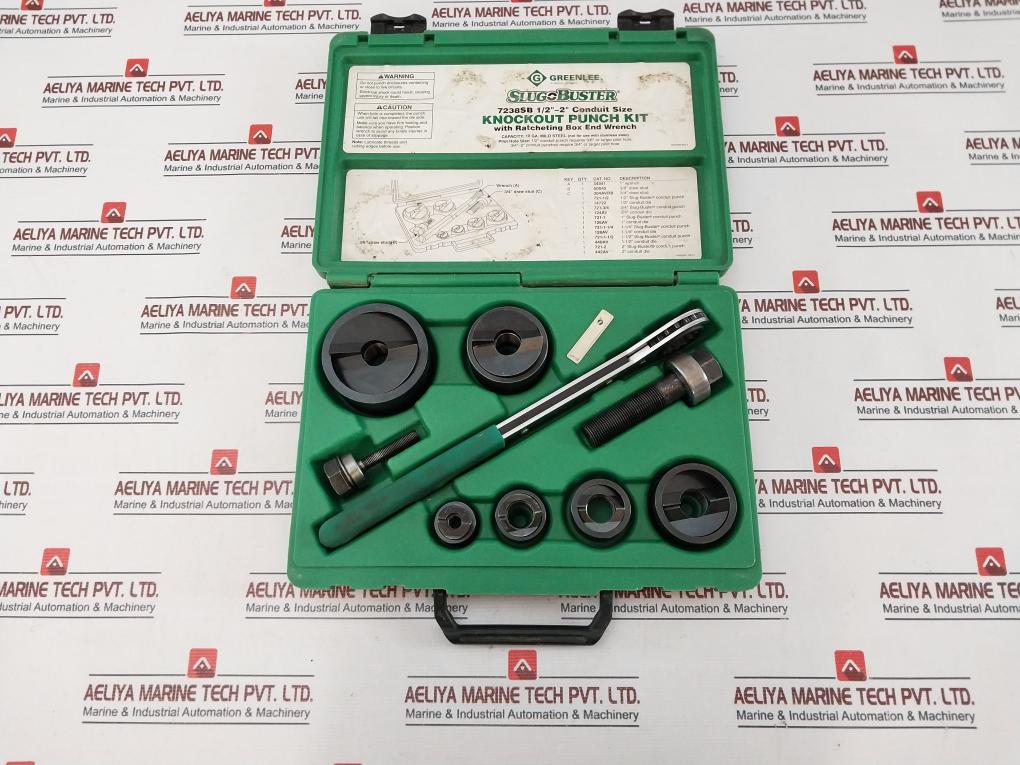 Greenlee 7238Sb Slug Buster Knockout Punch Kit W/ Wrench Driver