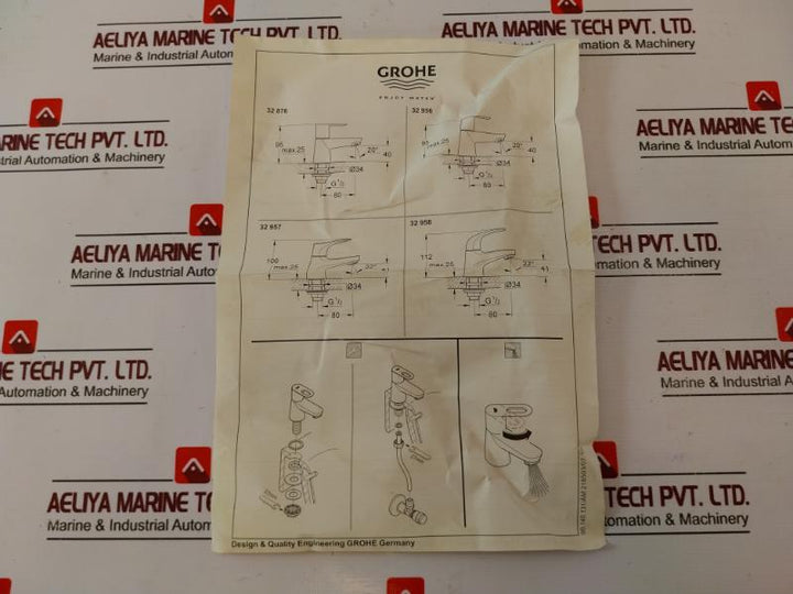 Grohe 32958000 Bau Curve Single Lever Mixer Sanitary Fittings Pom 2.4