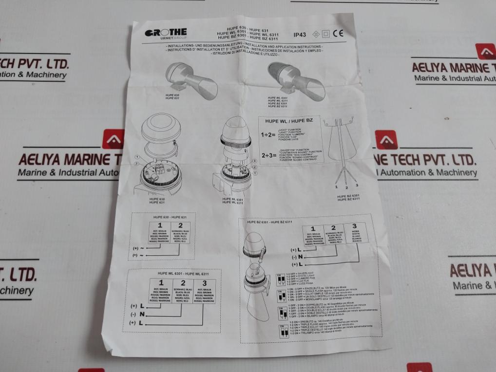 Grothe Hupe 630 Signal Horn 240V Ac 50/60Hz 240V- Ip43