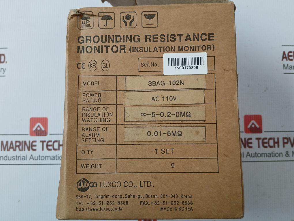 Grounding Resistance Monitor Sbag-102 Luxco Ac 110V 50/60Hz 5Va