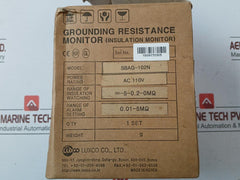 Grounding Resistance Monitor Sbag-102 Luxco Ac 110V 50/60Hz 5Va