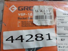 Groz Vgp-10 Volume Bucket Grease Pumps Rev. D
