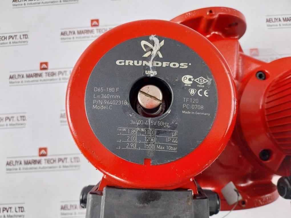 Grundfos 96402318 Circulator Three-speed Pump Model C 10 Bar Ip44 340Mm