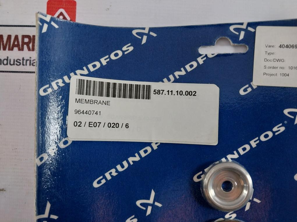 Grundfos 96440741 Membrane Service Kit DME 12-6
